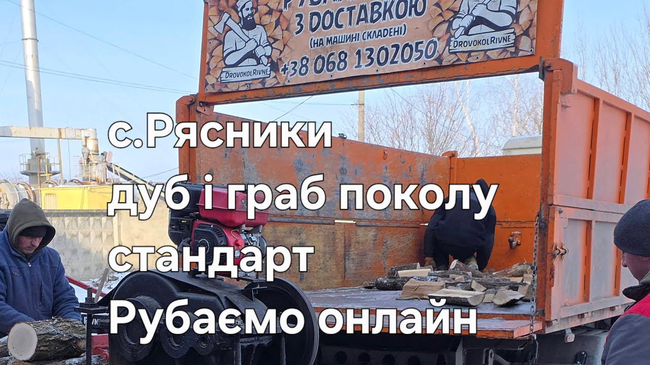 Рубаємо онлайн дрова дуб і граб поколу стандарт