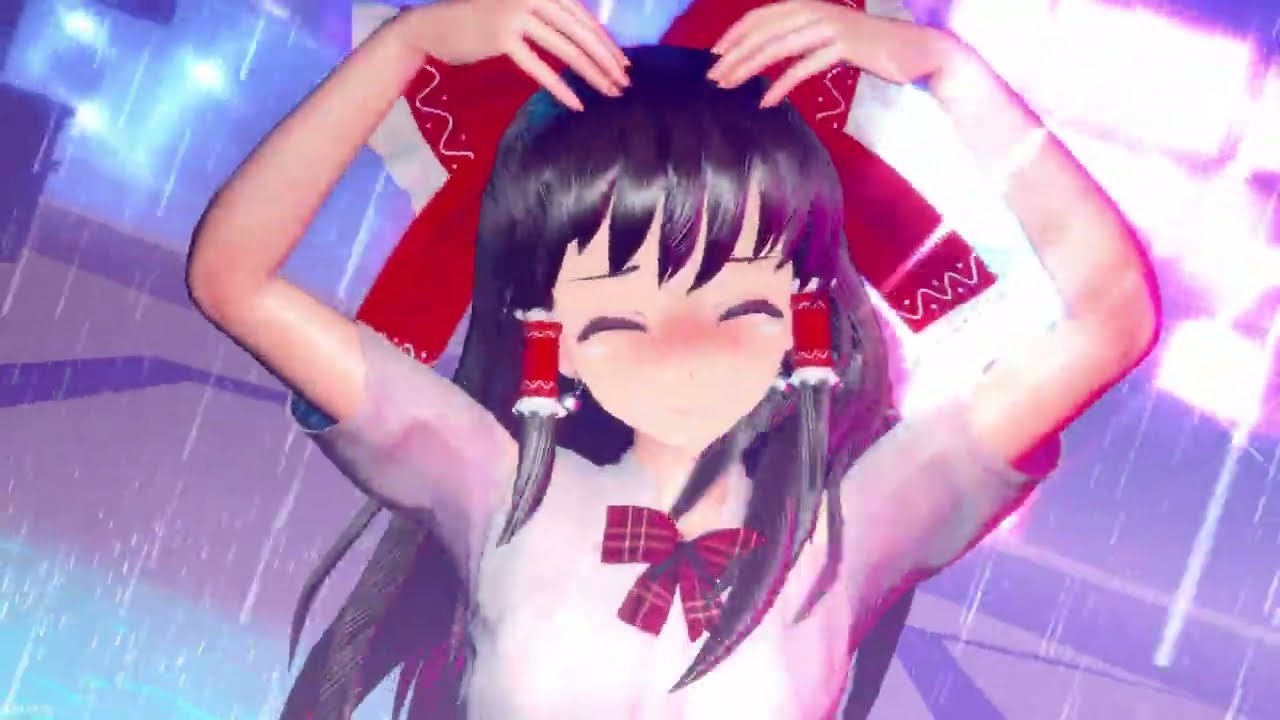 【東方MMD】霊夢 & 早苗 でバブリン【紳士向け】