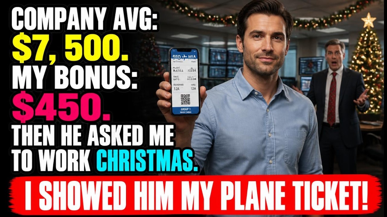 My Year-End Bonus Was $450 While the Company Average Was $7,500&mdash;Then My Boss Asked Me to Work...