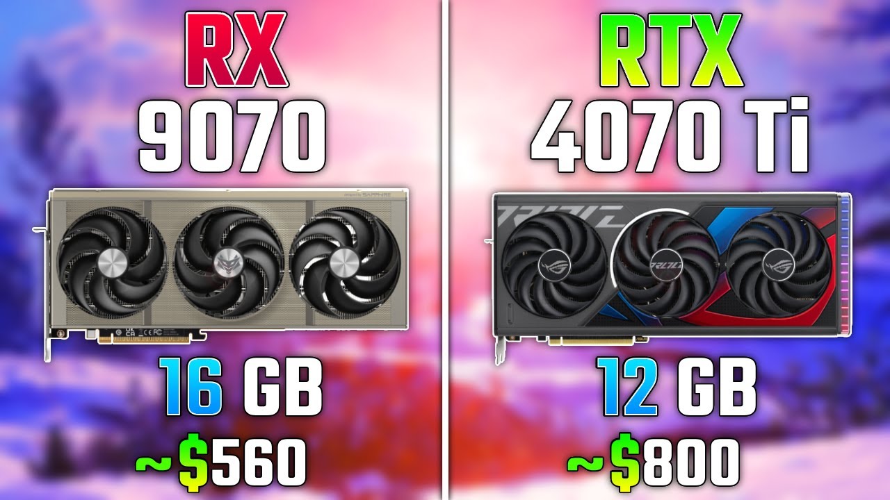 AMD RX 9070 vs RTX 4070 Ti | Test in 7 Games