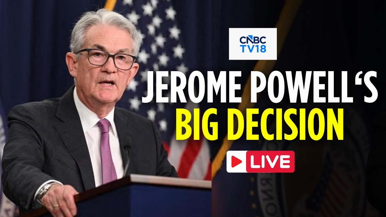 US Fed Decision LIVE: Jerome Powell Speaks on Interest Rate Decision | US Markets LIVE | FOMC | N18G