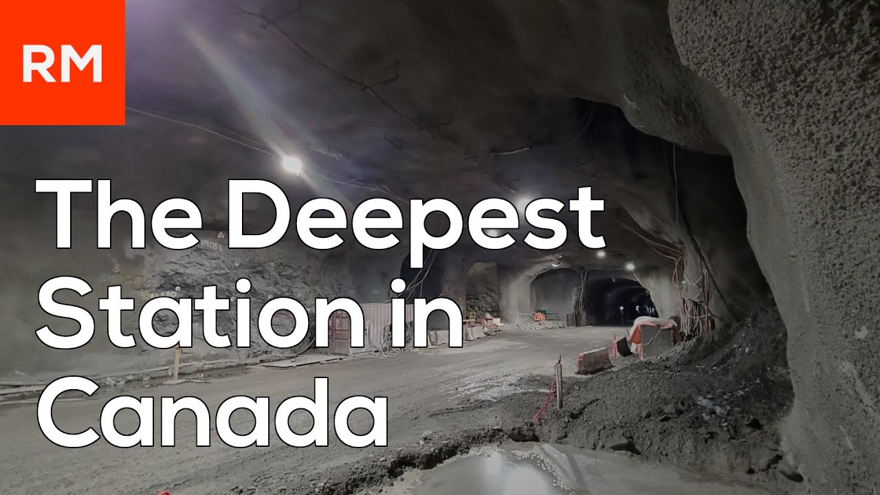Посещение самой глубокой железнодорожной станции в Канаде | REM Mount Royal Tunnel
