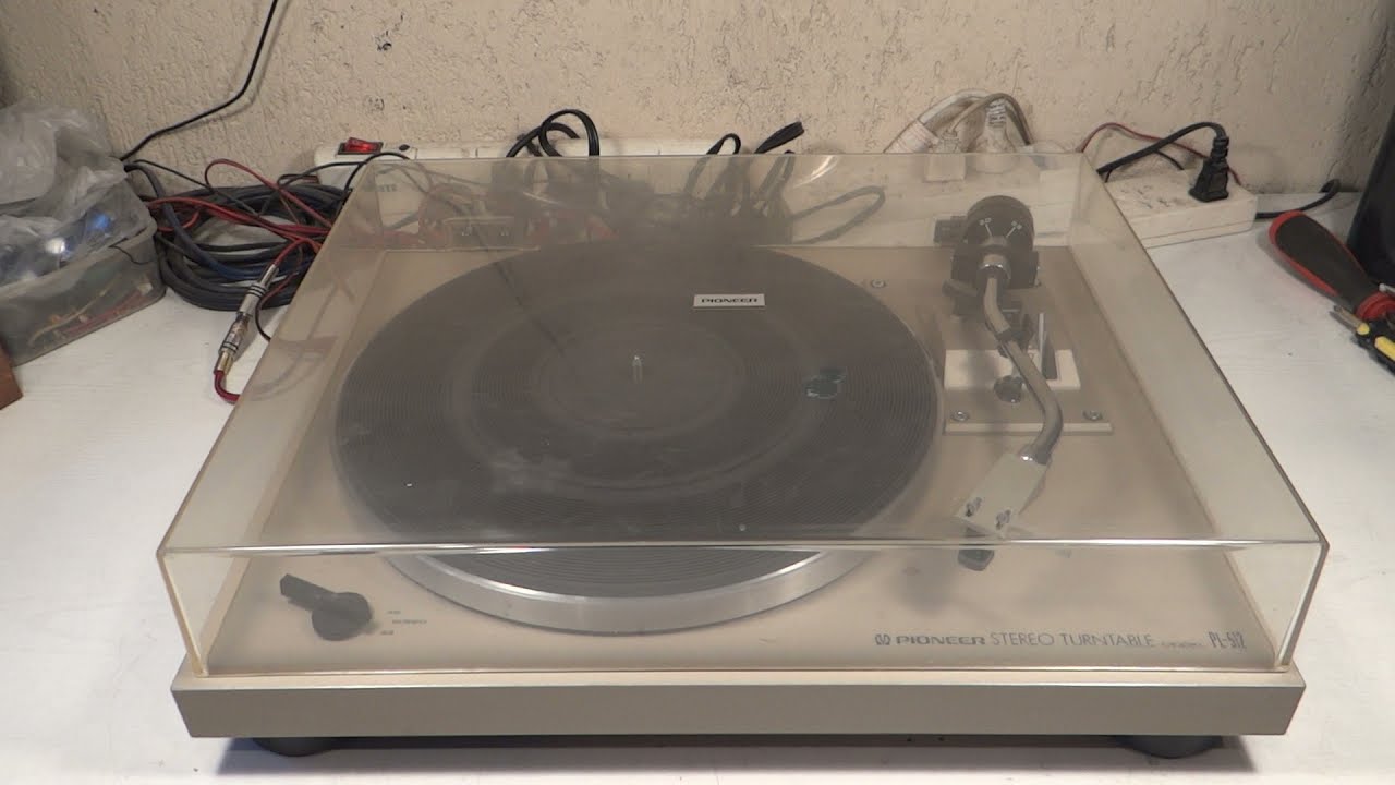 BANDEJA GIRADISCOS TORNAMESA TURNTABLE PIONEER PL-512 JAPAN 1978 RESTAURACION P2