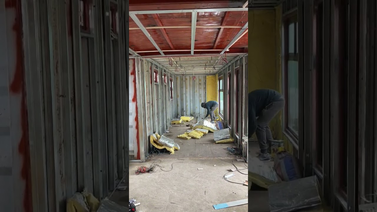 CONTAINER OFFICE BUILD - How to Insulate a Shipping Container