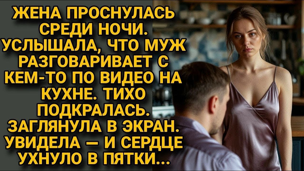 Жена проснулась ночью  Муж разговаривал по видео на кухне  Заглянула в экран — сердце в пятки