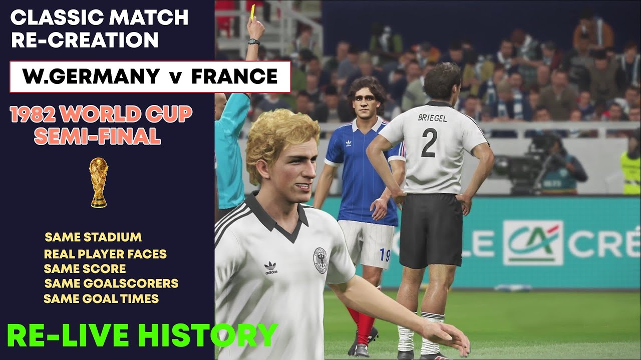 West Germany vs France | 1982 FIFA World Cup | Semi Final | Re-Creation