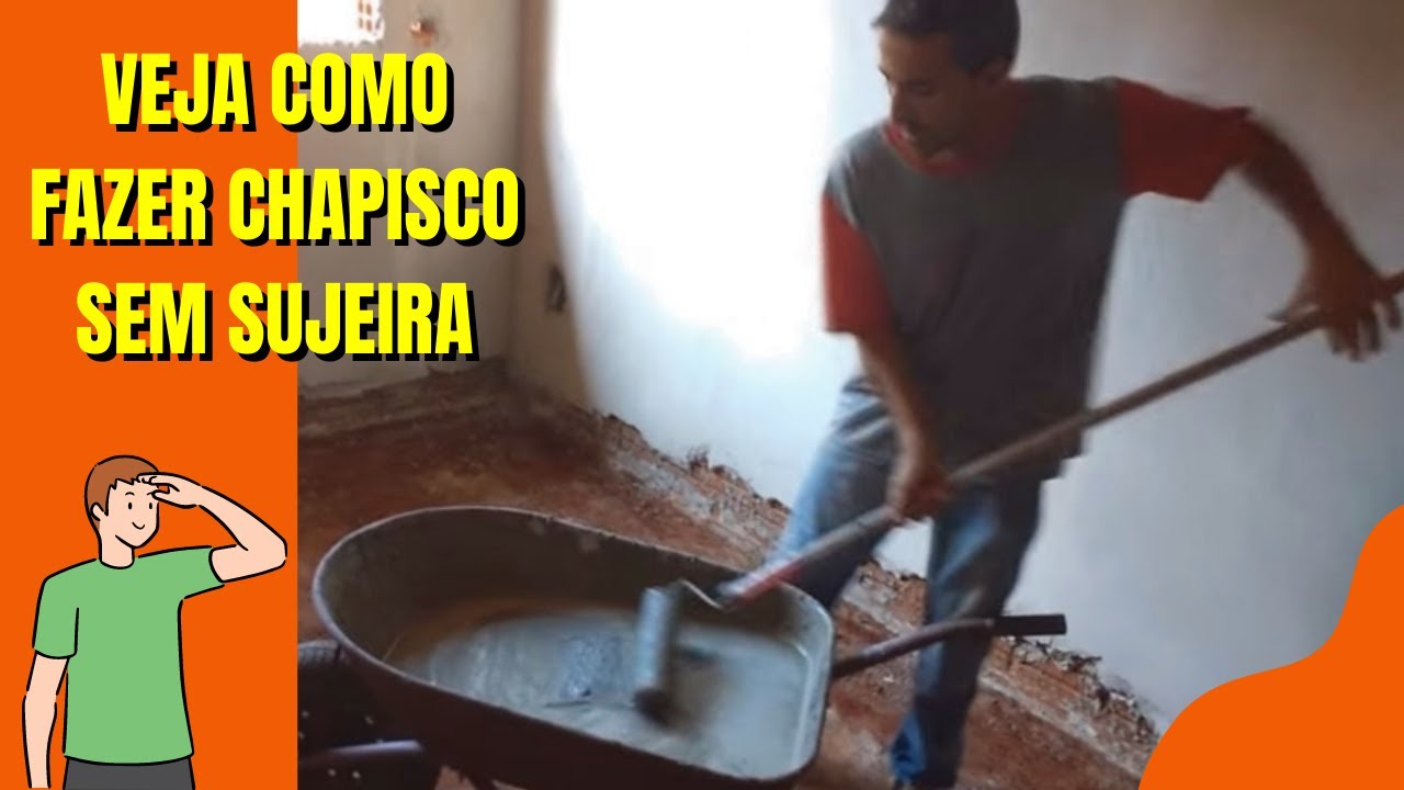 COMO FAZER CHAPISCO DE LAJE SEM SUJEIRA, USANDO ESSE MÉTODO.