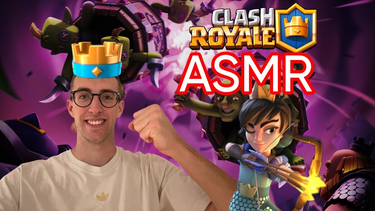 ASMR - Clash Royale 👑 Sleepy Royale with my new Deck😴🎧