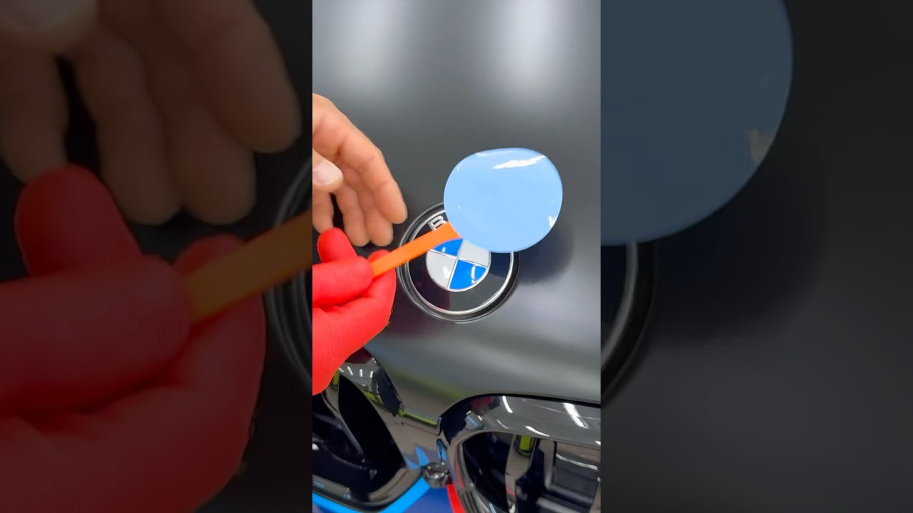 BMW Emblem Wrapped in M-Power Colors