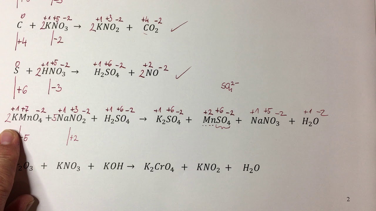 Egyenletrendezés oxidációs számmal II. rész