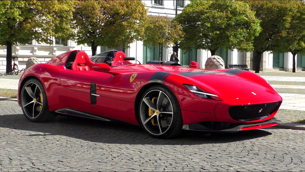 Ferrari Monza SP1 | Start Up + Driving + Carporn | Munich
