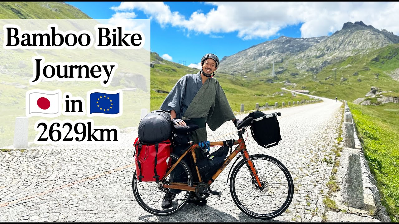 Cycling across Europe on my Bamboo Bike🇯🇵: Connecting through the power of Matcha 💚