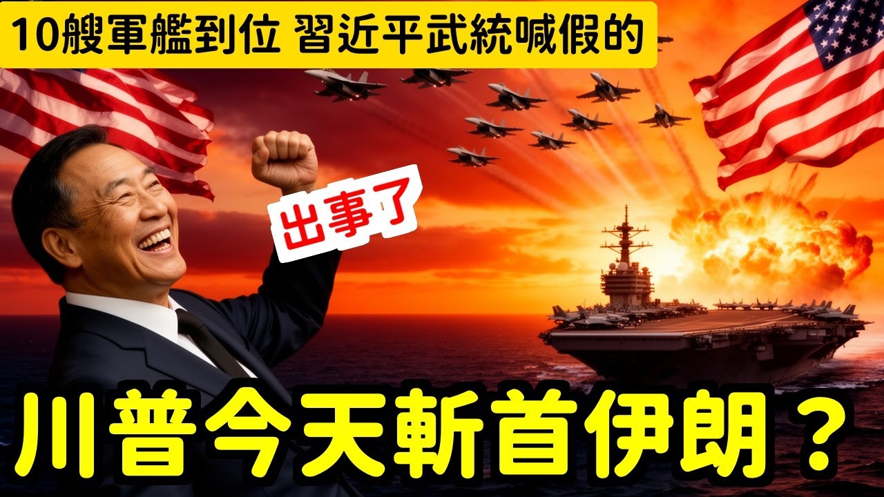 霸氣！川普最快今天斬首伊朗最高領袖，10艘軍艦到位說幹就幹，習近平喊武統喊幾年了？ | 馬一峰
