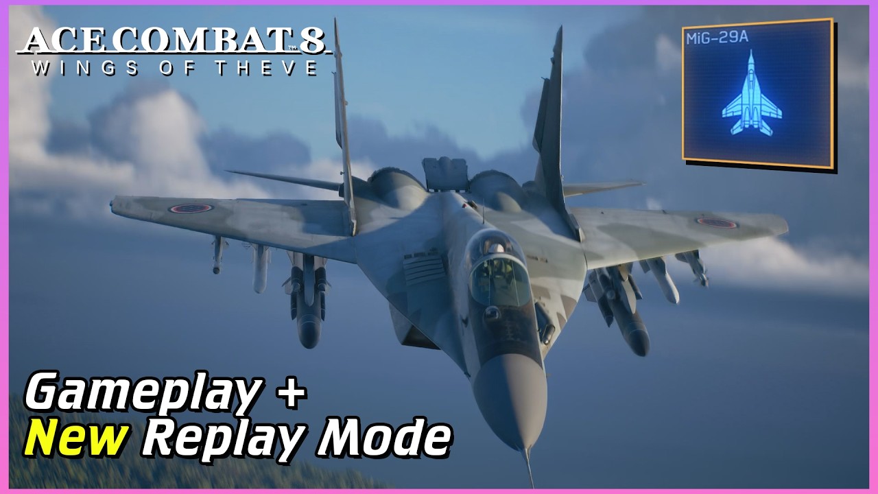 Ace Combat 8 - New MiG-29A Gameplay & Replay Mode (Mission 4)