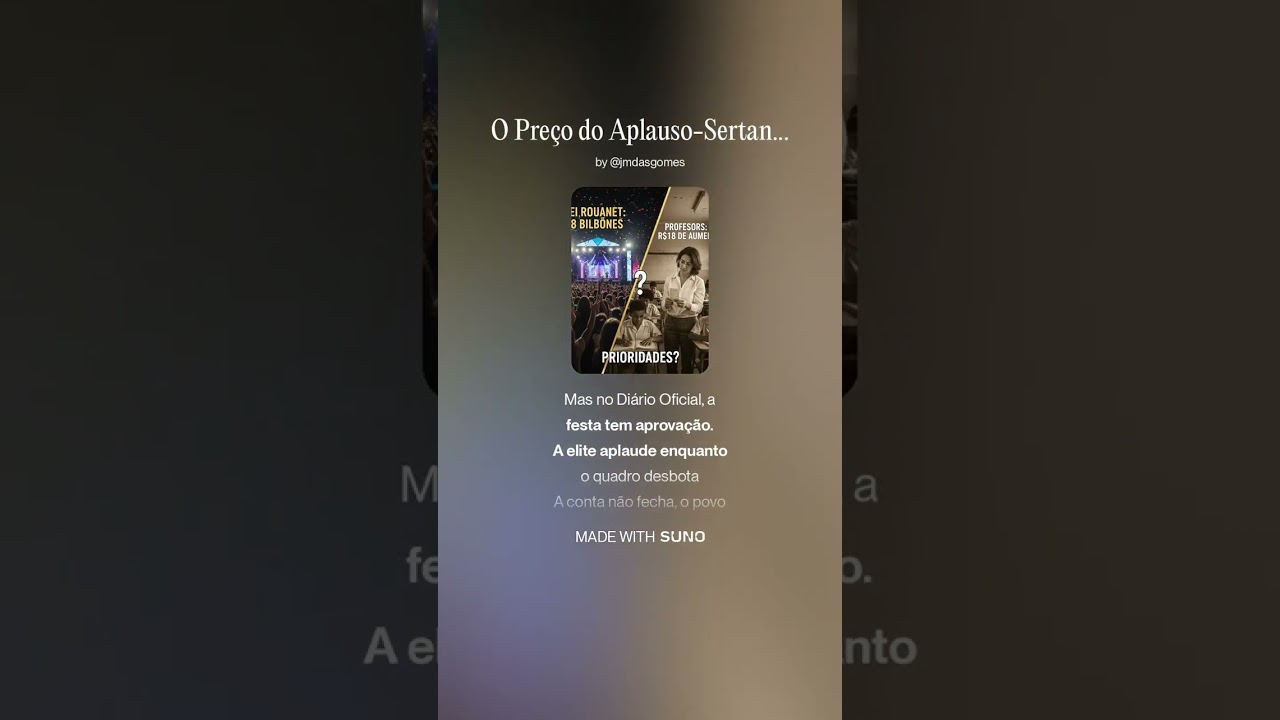 O Preço do Aplauso-Sertanejo
