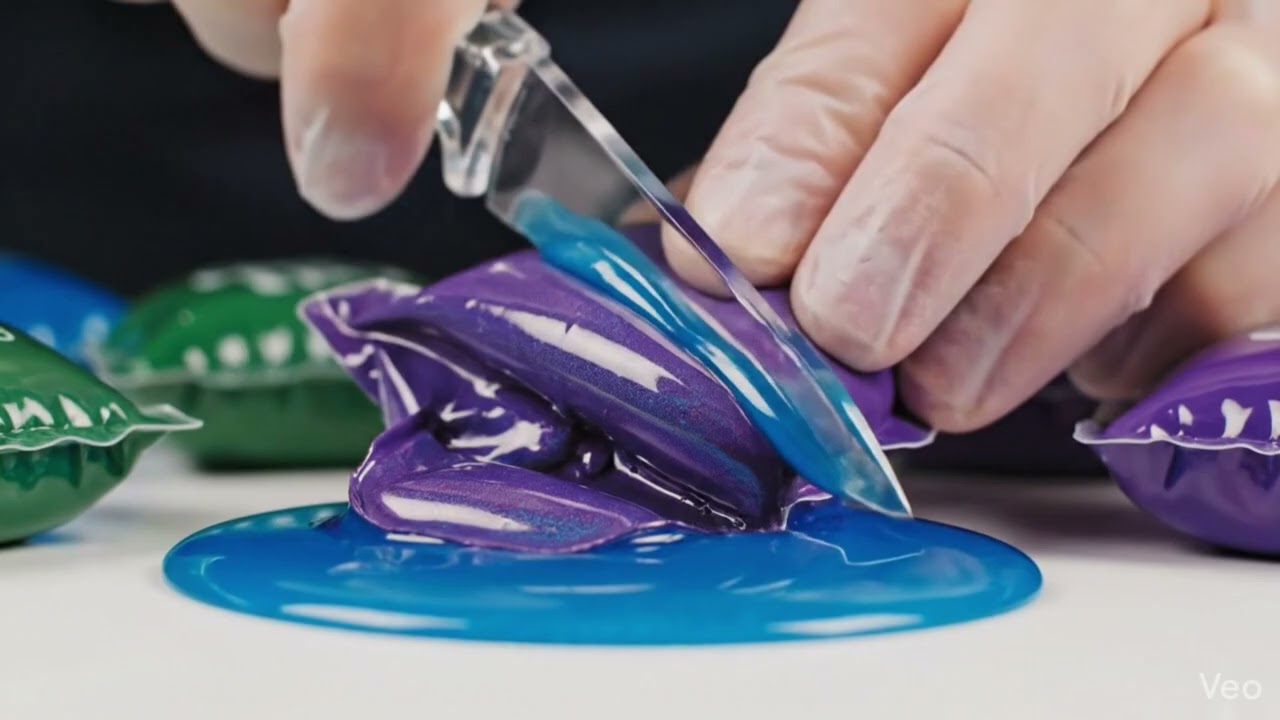 Gooey Laundry Pod Cutting ASMR