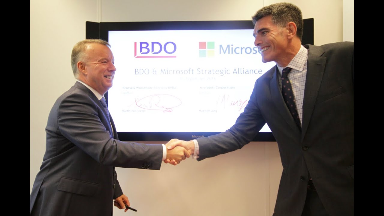 BDO announces worldwide strategic alliance with Microsoft