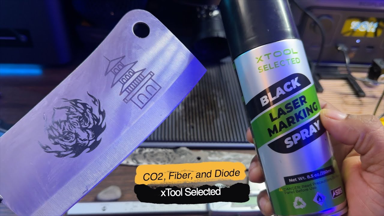 xTool Czarny spray do znakowania laserowego