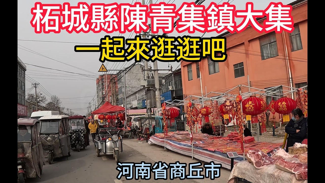 柘城縣陳青集鎮的大集充滿年味，來逛逛吧