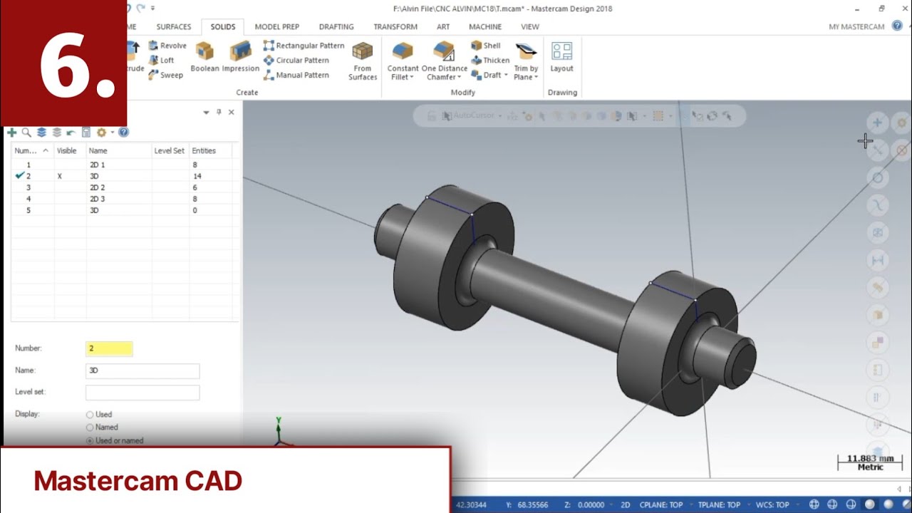 Eccentric Workpiece - Mastercam 2018
