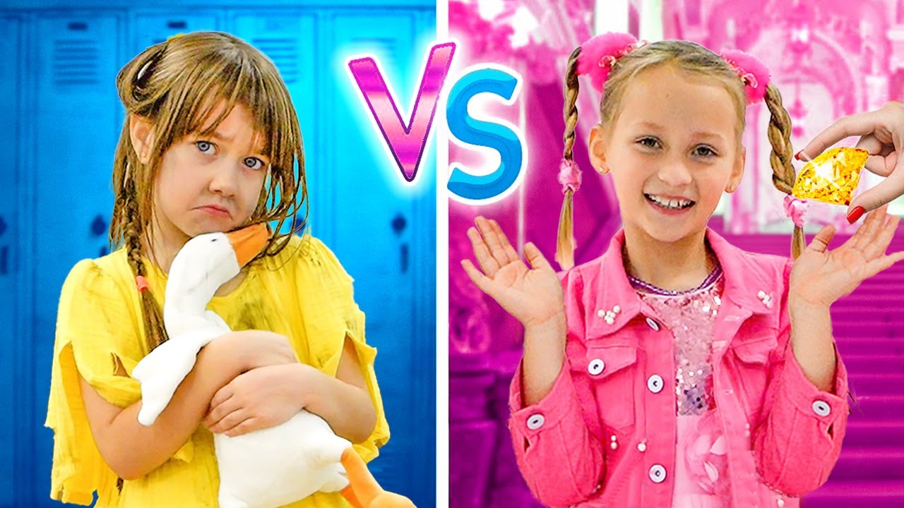 Poor vs Rich Girl - Kids story about diversity