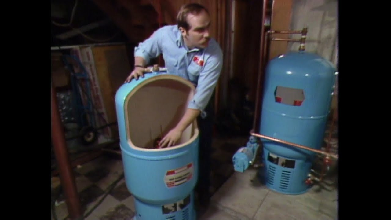 Richard's first cutaway, a water heater 1982
