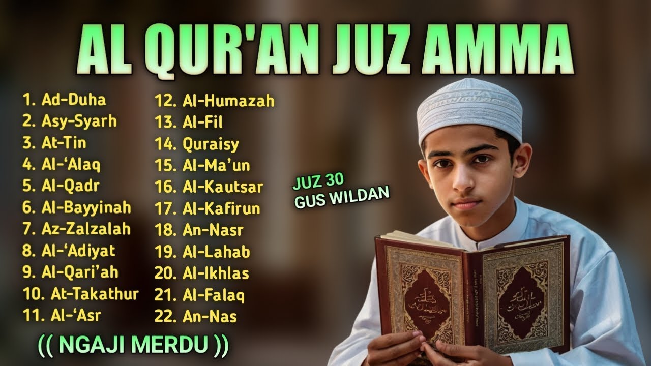 Murottal Quran Juz30 (Juz Amma) Merdu | NEW beautiful Quran recitation