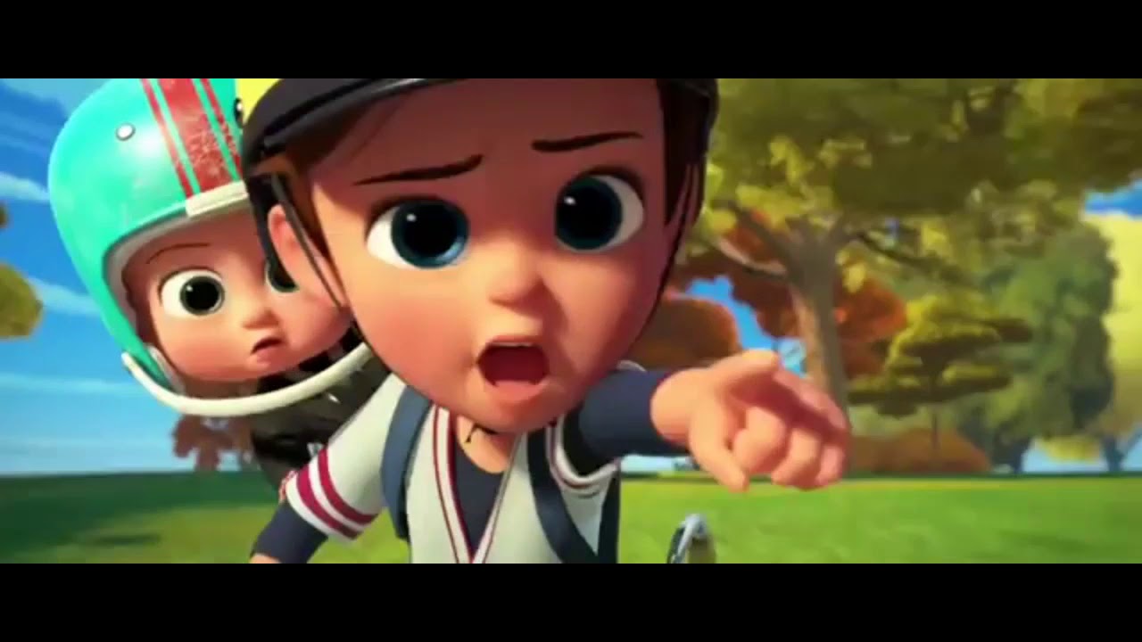 The Boss Baby Bicycle Chase Scene Has a Sparta Mario Kart Remix