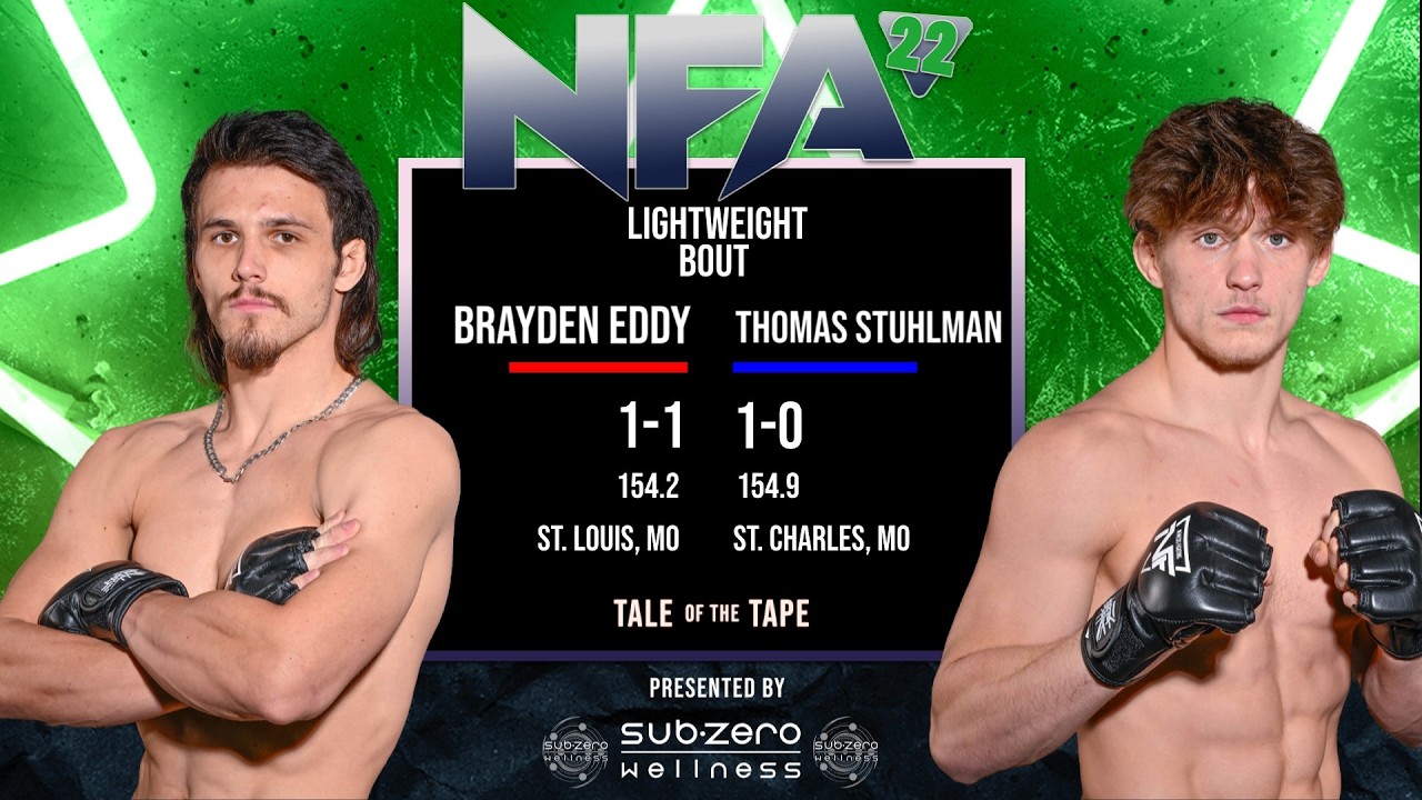 #NFA Nemesis 22 amateur #MMA bout 06 Brayden Eddy vs Thomas Stuhlman