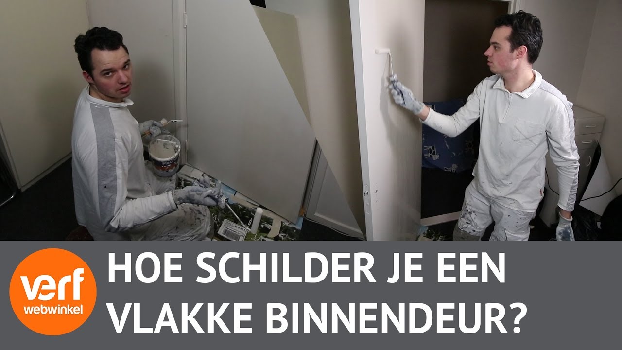Het Schilderen van een vlakke binnendeur doe je zo! Hoe schilder je een deur?