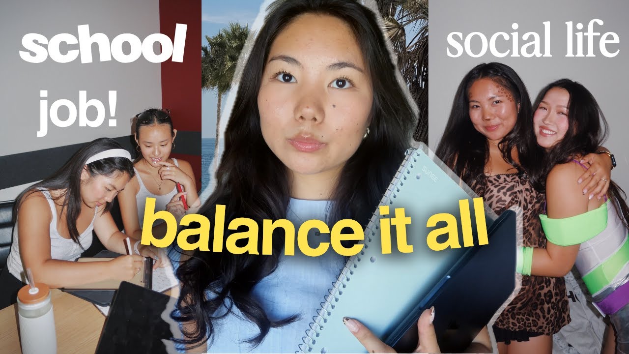 how to EFFORTLESSLY balance school, social life & work in COLLEGE 🌼 (from a USC student & creator)