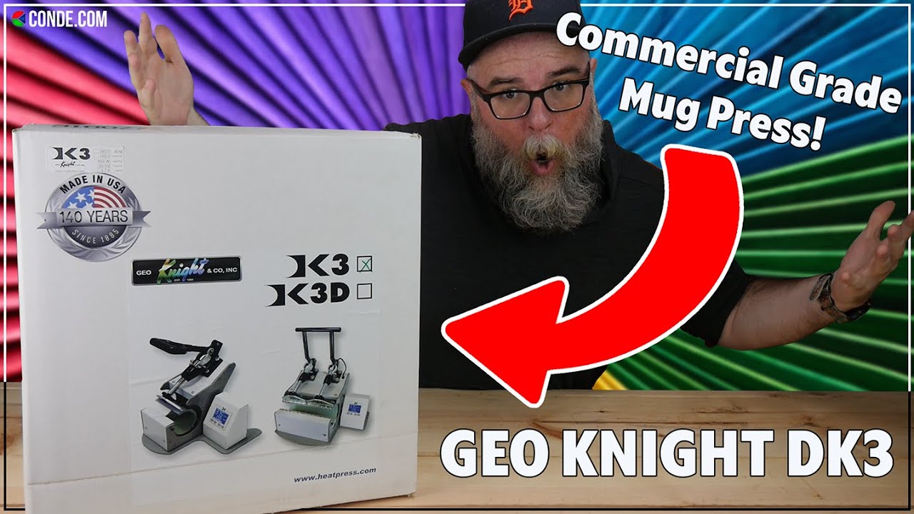 Unboxing & Quick Demo: Geo Knight DK3 Commercial Grade Mug Press | Conde Systems