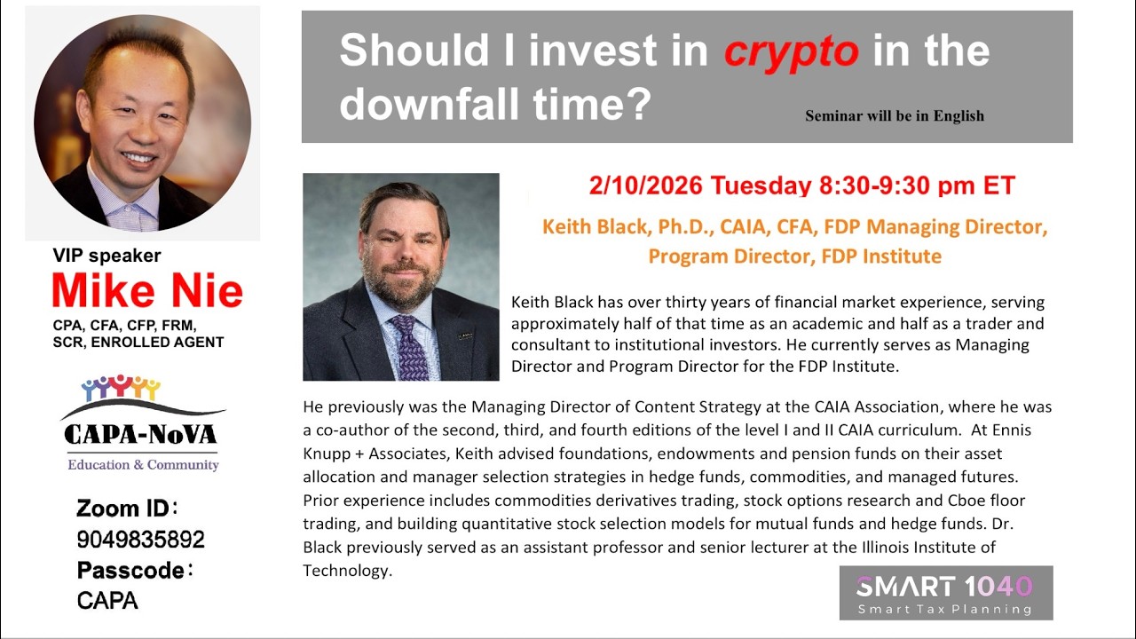 Mike Nie, Smart Finance: Should I invest in crypto in the downfall time? 2026.02.10