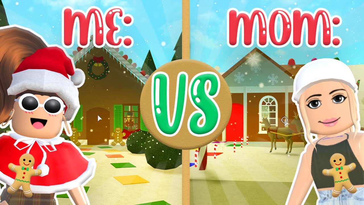 Gingerbread House BUILD-OFF With My MOM (BLOXBURG)