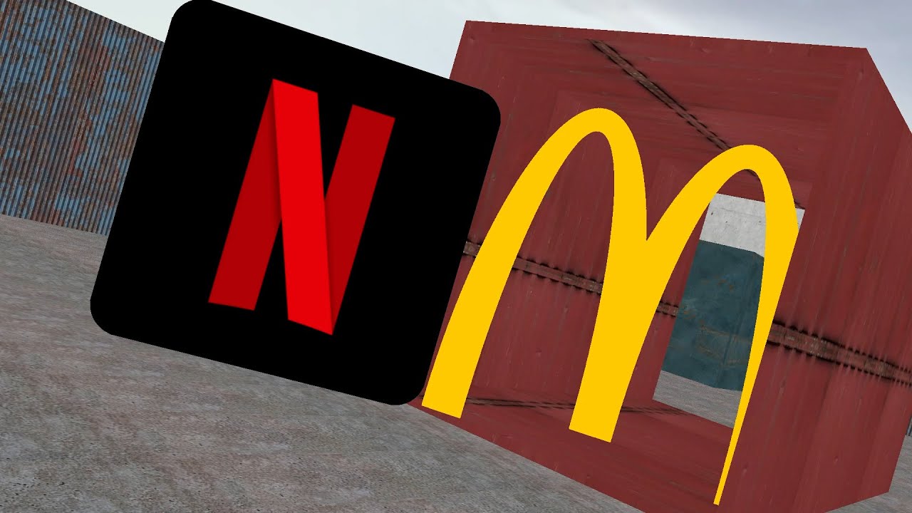 Netflix & McDonald's Nextbot Chases Me in GM Containers | Gmod Nextbots