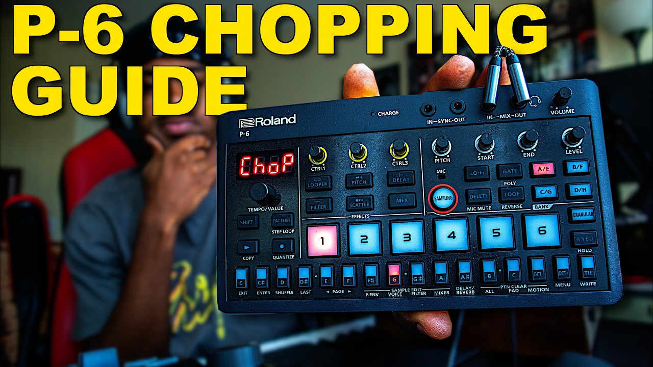 Как нарезать сэмплы и барабанные партии на Roland P-6 | Учебное пособие