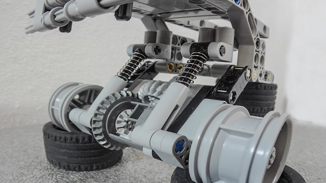 I tried to build off road rear suspension using lego technic Cada