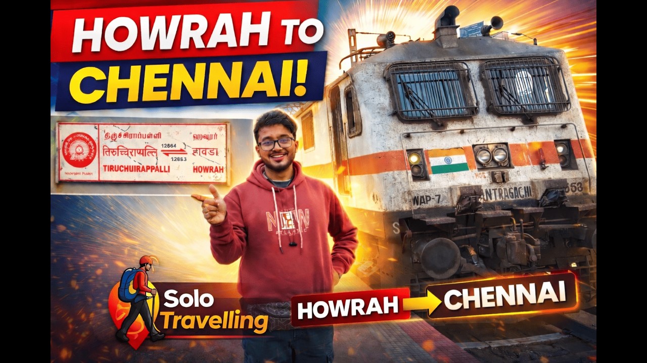 Howrah to Chennai by 12663 / HWH TPJ SUF EXP | Full Journey Experience