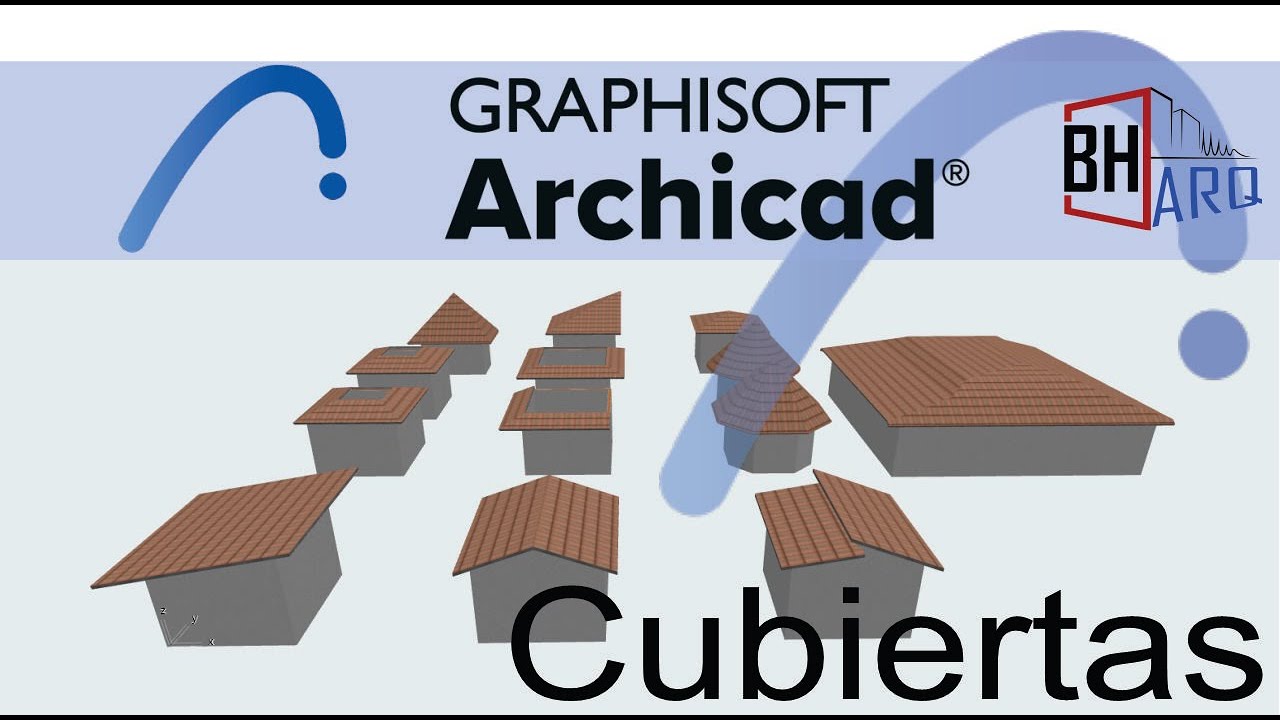 Herramienta Cubierta, losa inclinada, cónica y volado inclinado, #archicad #estructuras #tutorial