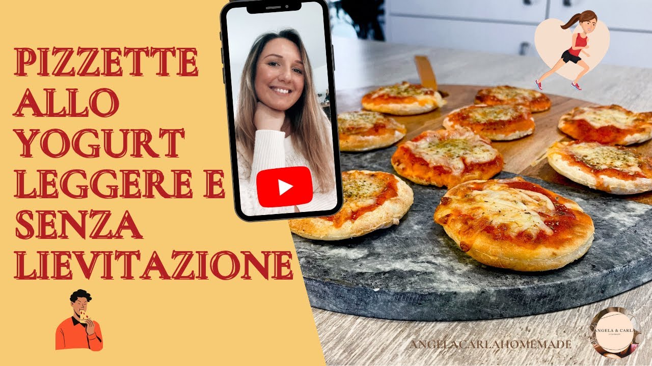 🇮🇹PIZZETTE ALLO YOGURT 🍕 (LEGGERE E SENZA LIEVITAZIONE) 👍🏻💕 Healthy aperitif!