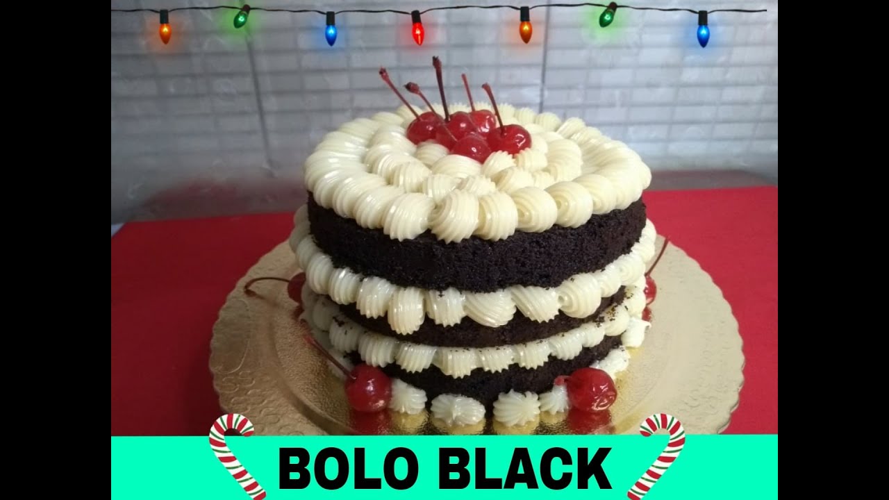 SOBREMESA NATALINA/ BOLO COM MASSA BLACK