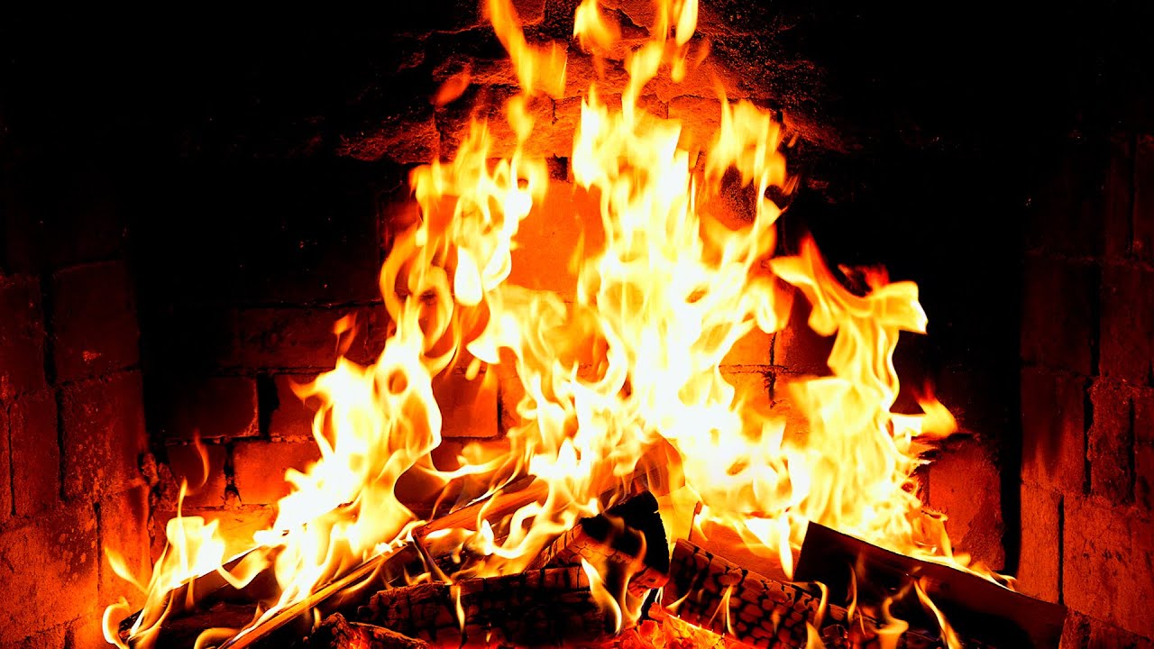 🔥 Fireplace 4K UHD! Fireplace with Crackling Fire Sounds. Fireplace Ambience