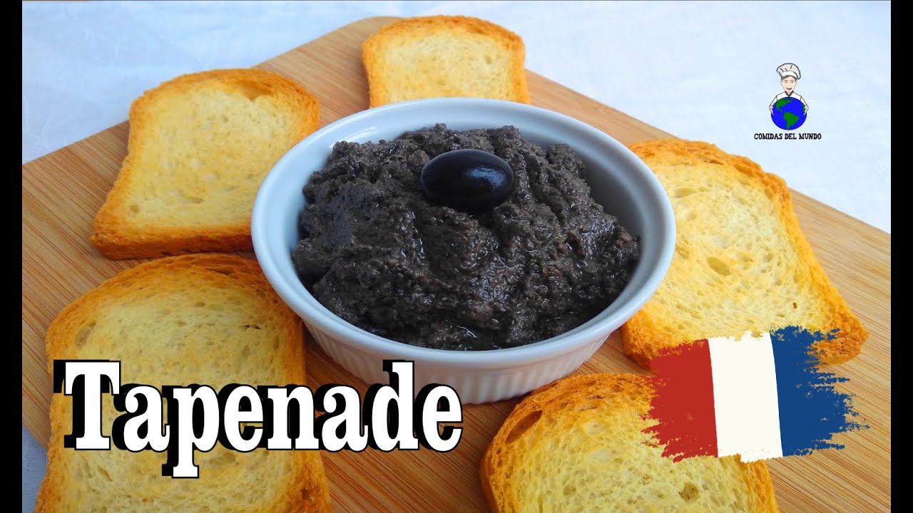 Tapenade, Paté o Olivada de Aceitunas Negras, Receta Típica de la Provenza