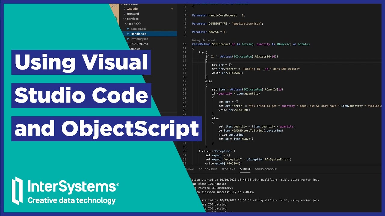 Использование Visual Studio Code и ObjectScript