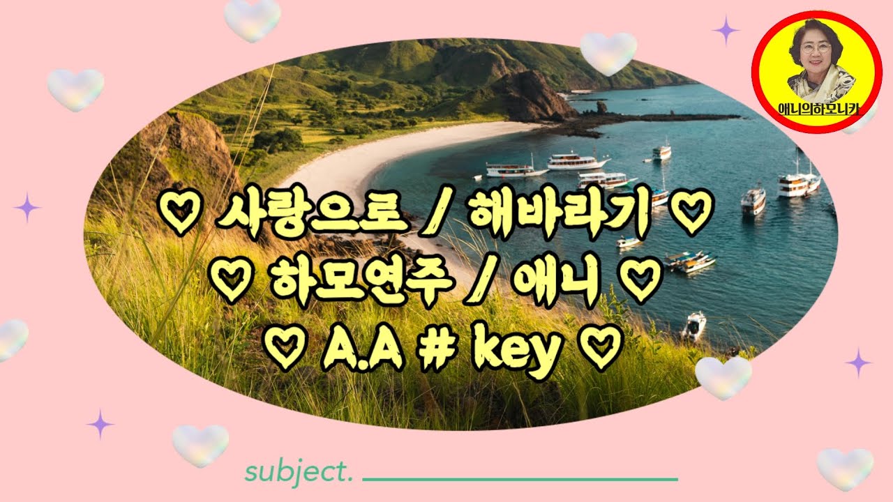 ♡사랑으로 / 해바라기♡ 하모연주 / 애니 ♡A.A# key ♡