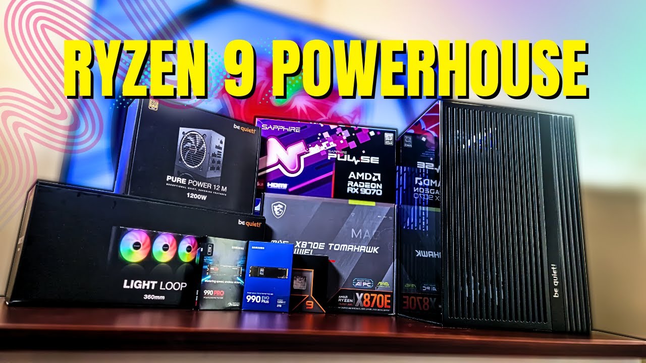 I built this beast! AMD Ryzen 9 9900X + RX 9070 Gaming PC Build