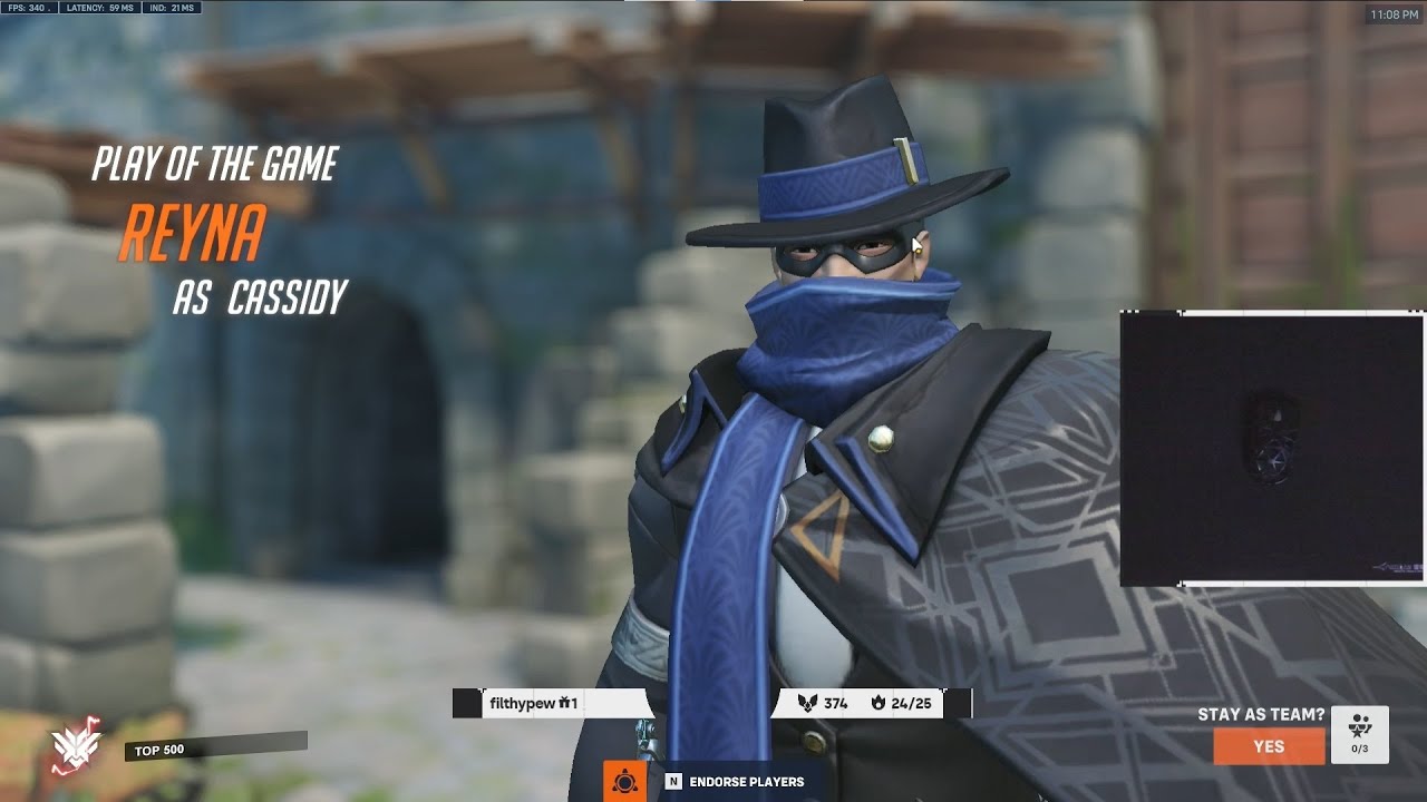 POTG! GALE CASSIDY OVERWATCH 2 SEASON 5 GAMEPLAY TOP 500