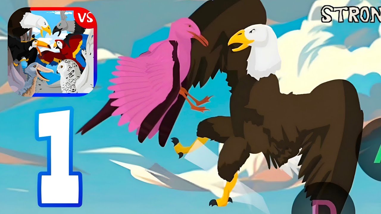 Birds Fights Birds - Campaign - Mode Easy - Gameplay Walkthrough Part 1 , ANDROID