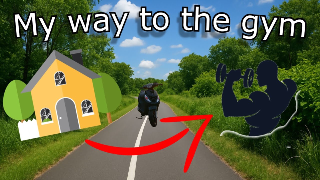 Riding to the gym as a 17 year old - Scooter #1