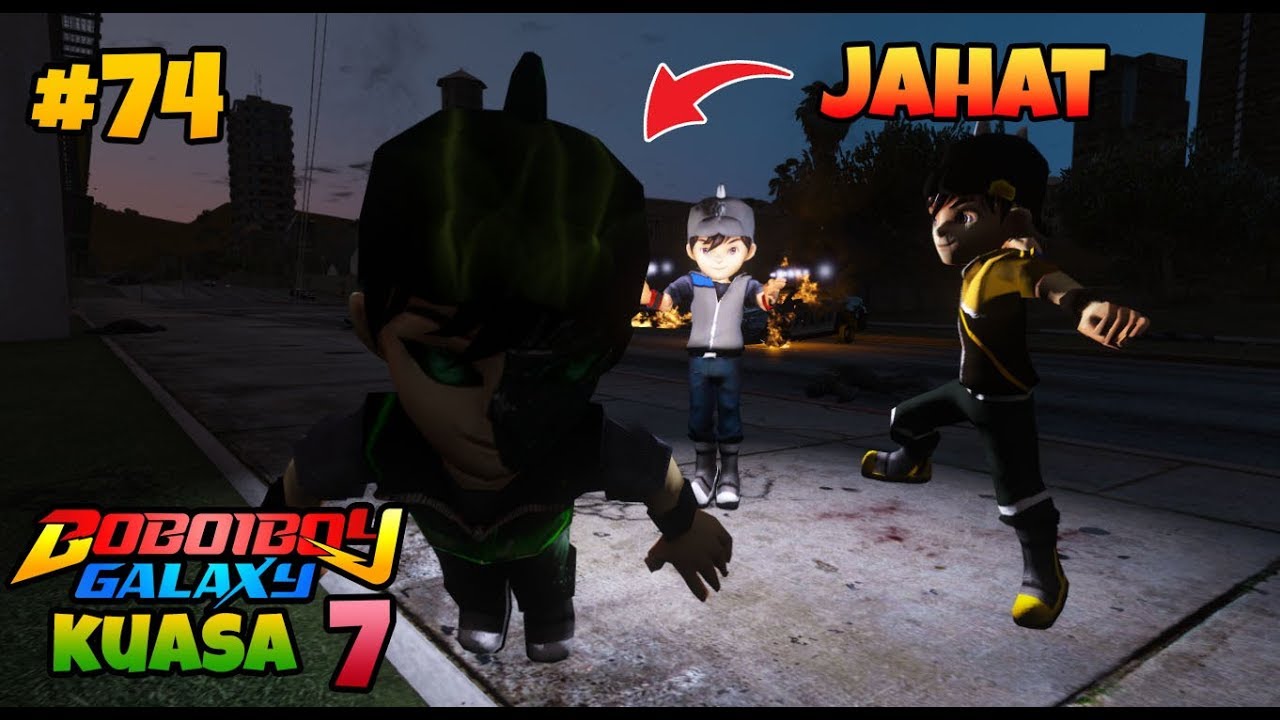 GTA 5 MOD BOBOIBOY KUASA GEMPA DAN MAGNET MELAWAN KUASA JAHAT